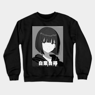 Anime Girl Kawaii Waifu Aesthetic Japanese Manga Otaku Crewneck Sweatshirt